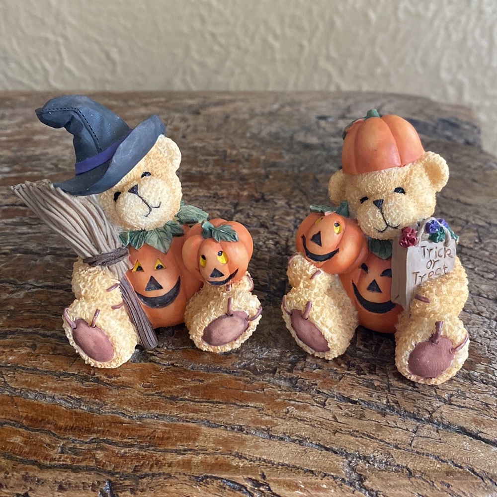 🎃Vintage🎃Halloween🎃Bear Figurines